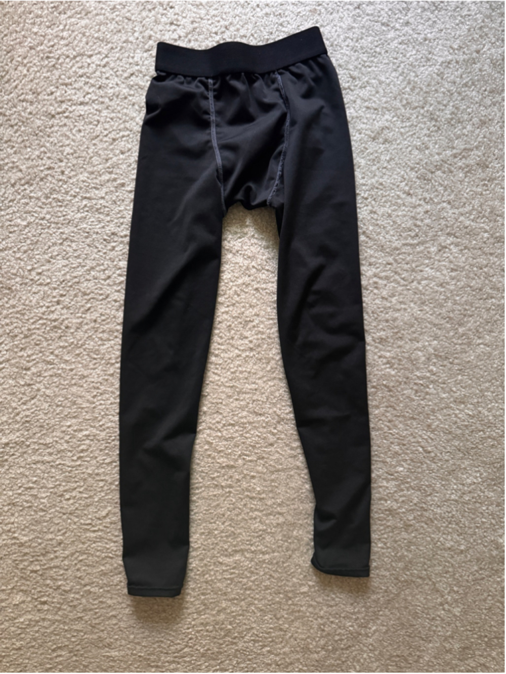 Boys Unbranded Athletic Leggings Black Size 10